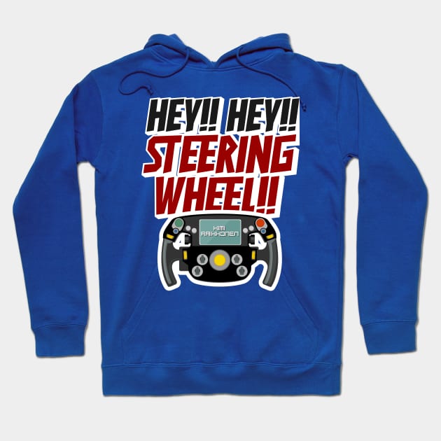 Kimi Raikkonen - Steering Wheel Hoodie by jaybeetee